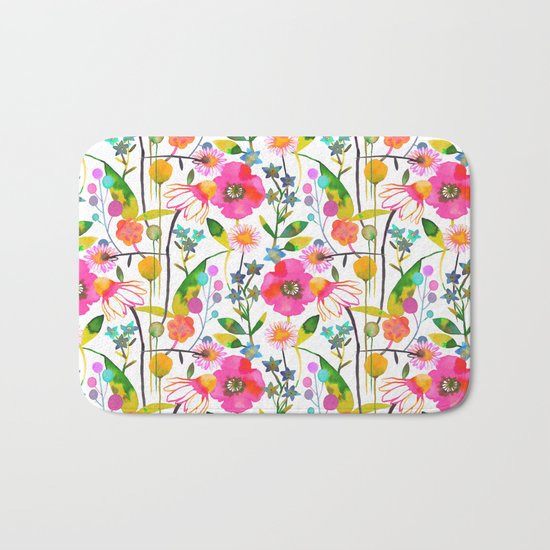 Spring flowers Bath Mat