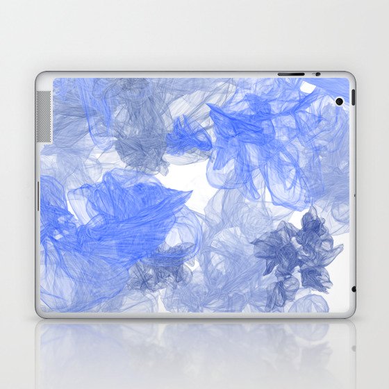 Abstract Smokey Flowers Pattern Laptop & iPad Skin