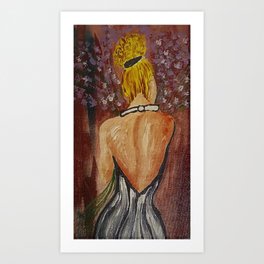 Miss / oil painting Art Print