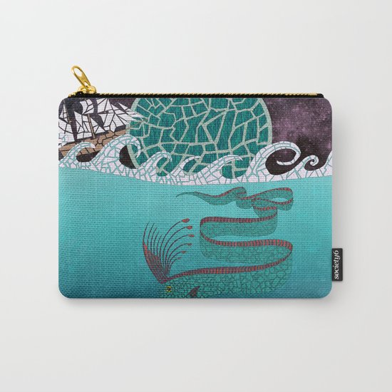 Ore Fish Mosaic Carry-All Pouch
