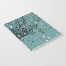 France, Nice. Terrazzo City Map. Town Maps Drawing Notebook