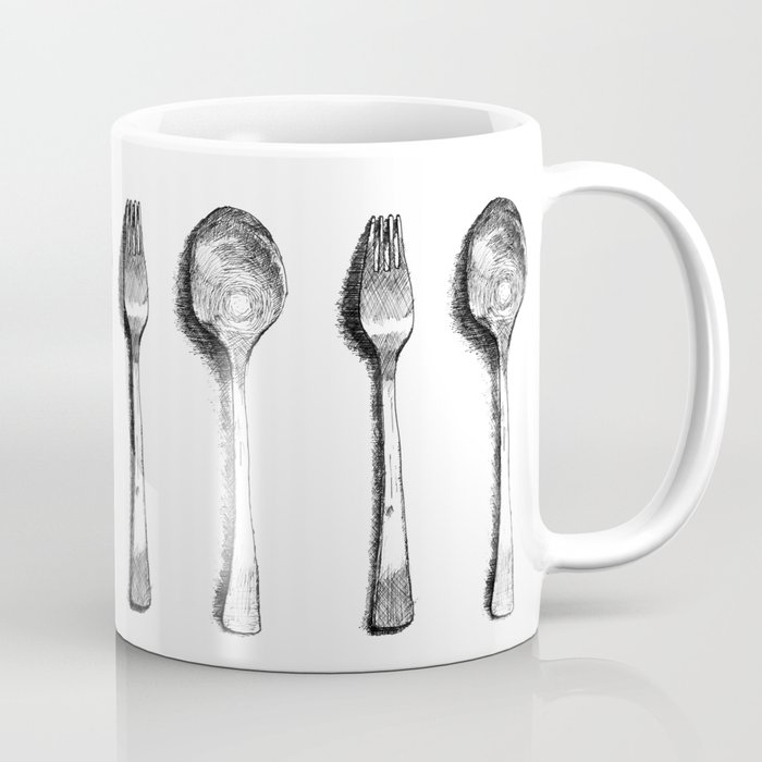 spoon and fork Coffee Mug