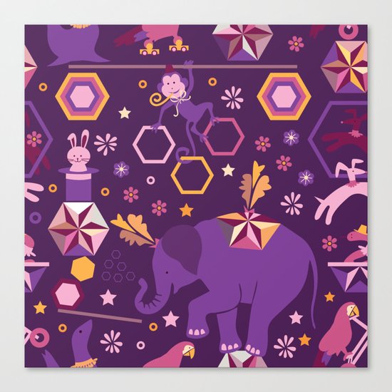 Hexagon circus Canvas Print