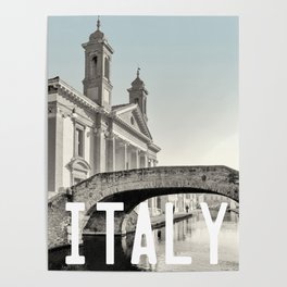 Italy, Emilia Romagna, Comacchio Poster