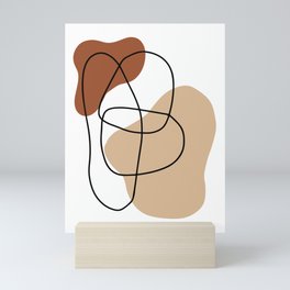 Abstract Shapes Print 34, Modern Art V1 Mini Art Print