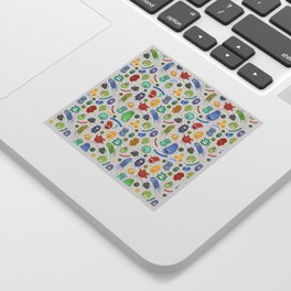 microbes pattern Sticker