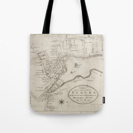 Vintage Exeter NH Map (1802) Tote Bag