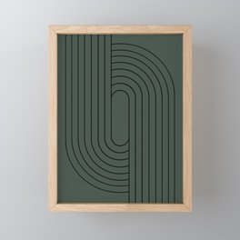 Oval Lines Abstract XLIII Framed Mini Art Print
