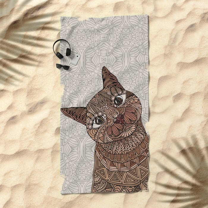 Hello Beautiful Beach Towel by artlovepassion | Society6
