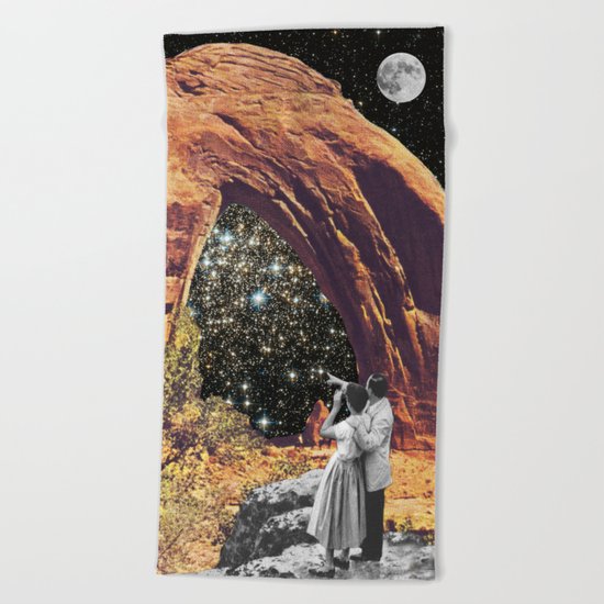 Whole Life through a Keyhole Beach Towel
