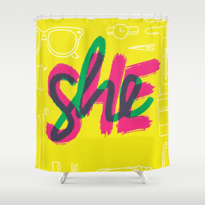 SHE [I] Shower Curtain