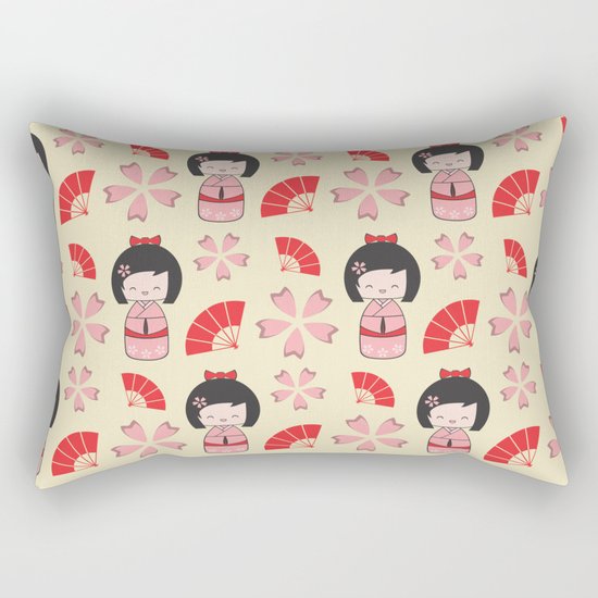 Mini Geisha Rectangular Pillow