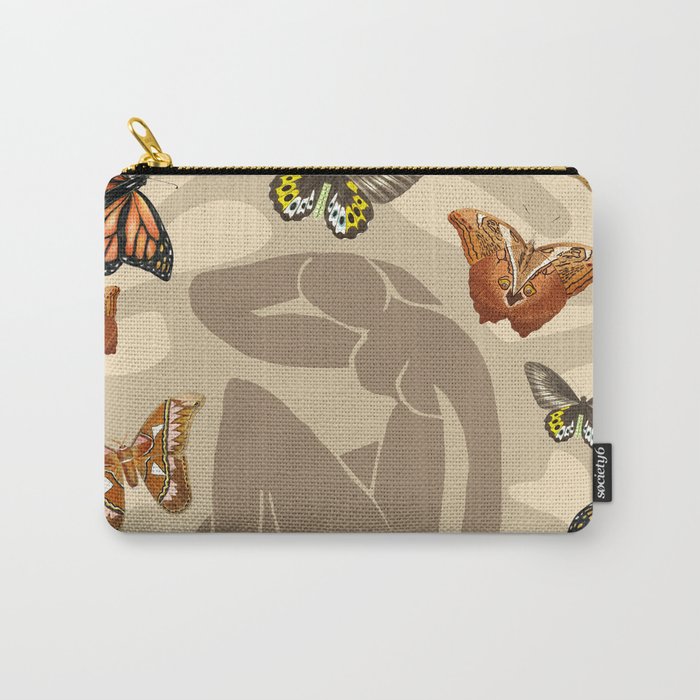 Beach Nude with Butterflies Matisse Inspired Carry-All Pouch