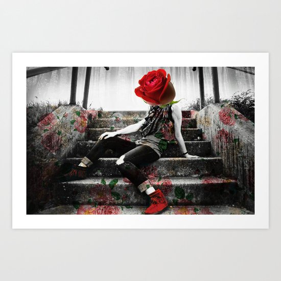 Roses are Red Art Print