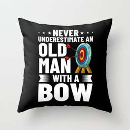 Archery Bows Arrows Deer Hunting Archer Throw Pillow