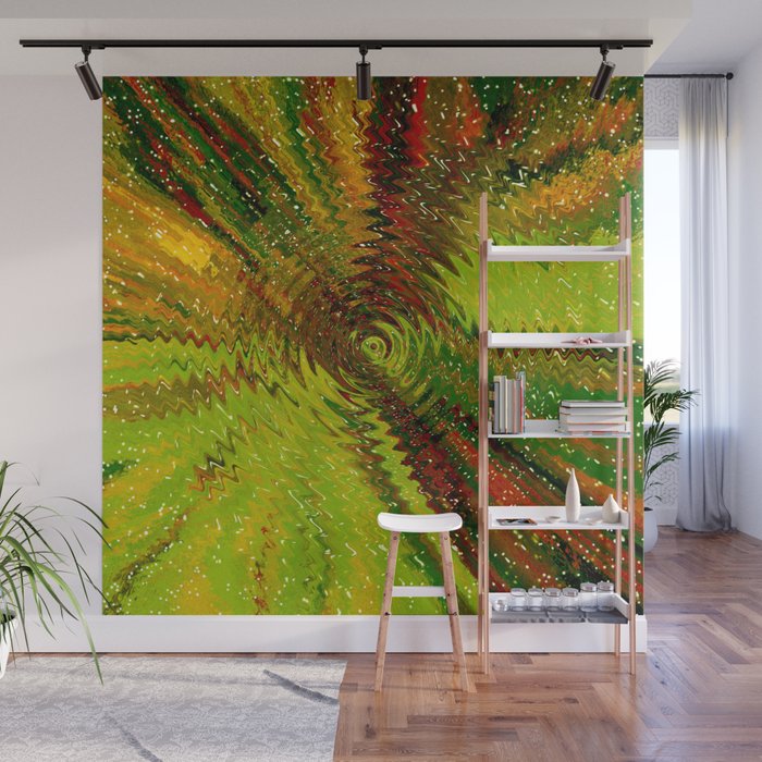 Colourful Pond Trippy Abstract Psychedelic Artwork Wall Mural