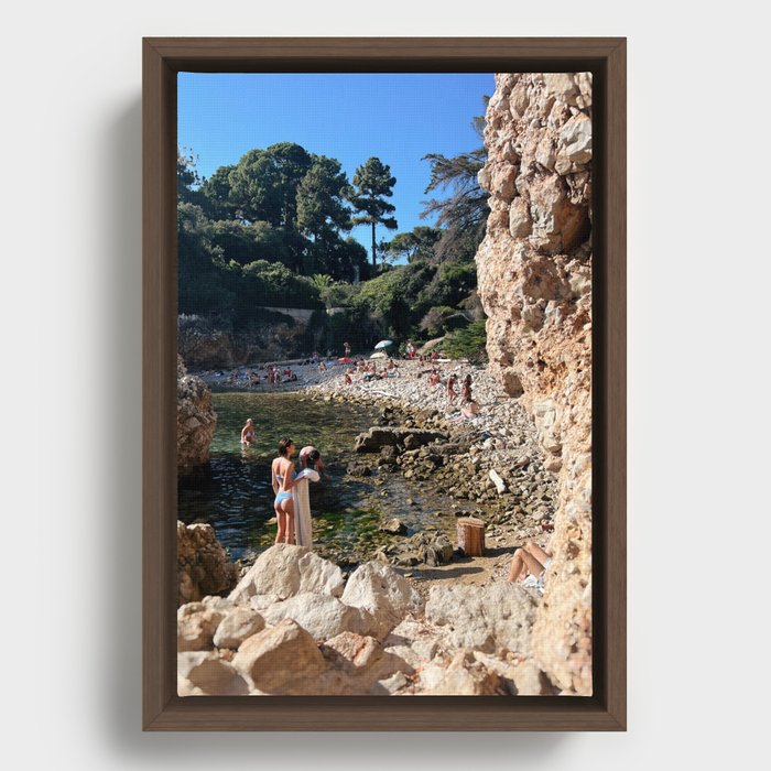 A Summer on the South of France Framed Canvas
