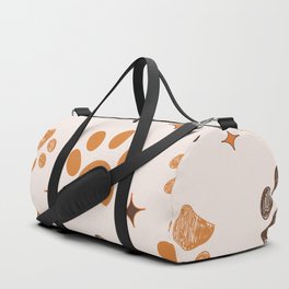 Positive paw prints symbol with smiley face Duffle Bag