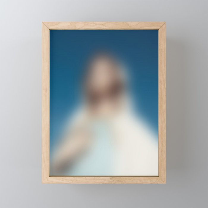 Blurred portrait: Madonna Framed Mini Art Print