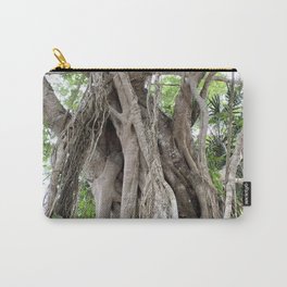 Jungle Tree I Carry-All Pouch | Mexico, Jungle, Greenery, Spindly, Outdoors, Photo, Nature, Green, Color, Digital 