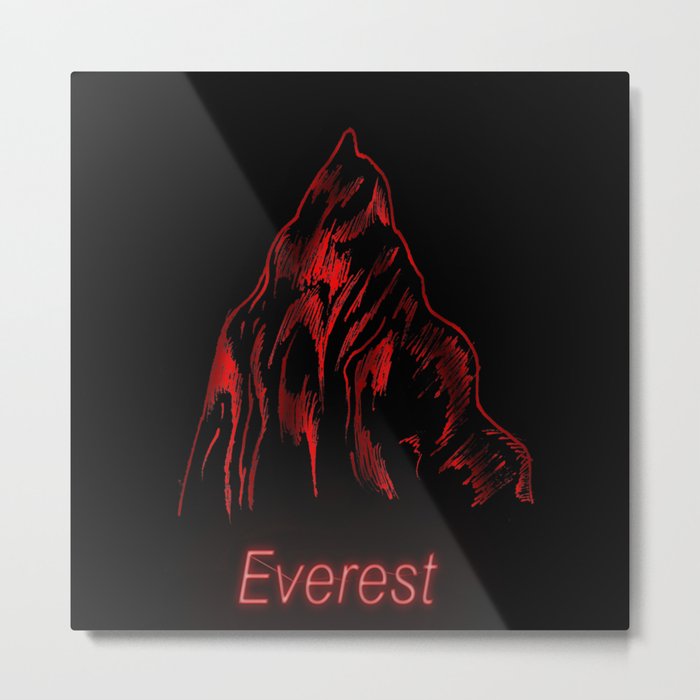 THE RED PROJECT - Everest . Metal Print