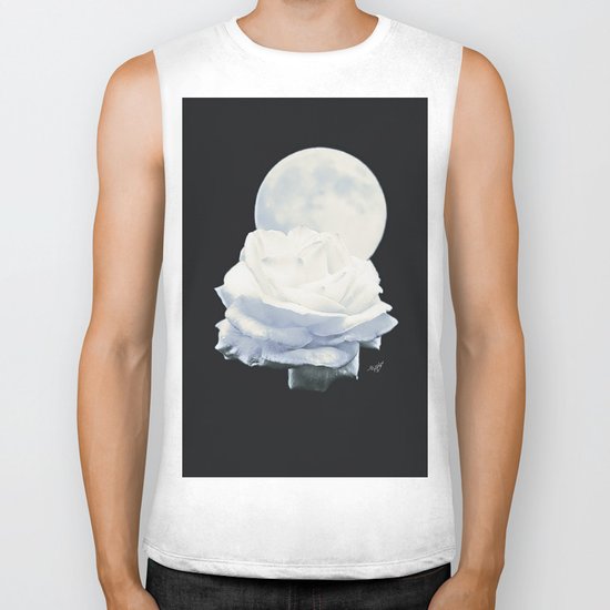 Moon Rose (2) Biker Tank