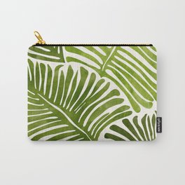 Summer Fern Simple Modern Watercolor Carry-All Pouch