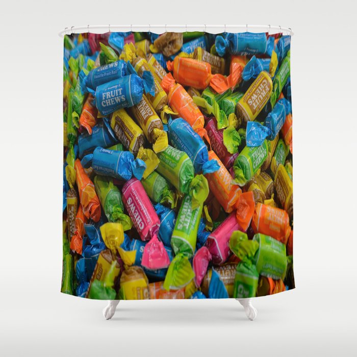 colorful tootsie rolls Shower Curtain