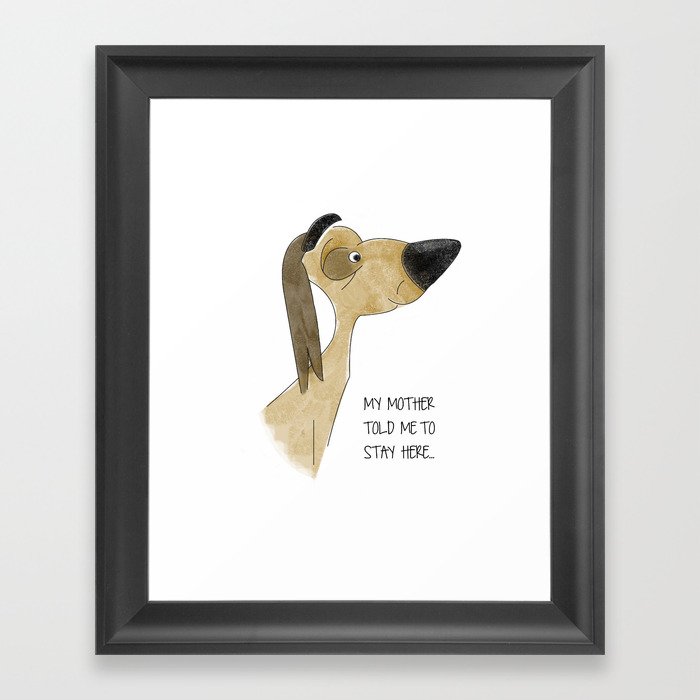 A dog's life Framed Art Print