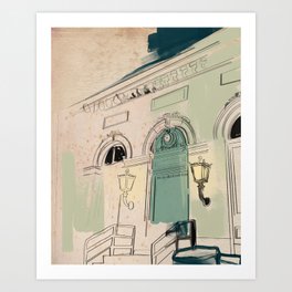 The Post Office in Niles, Michigan Art Print