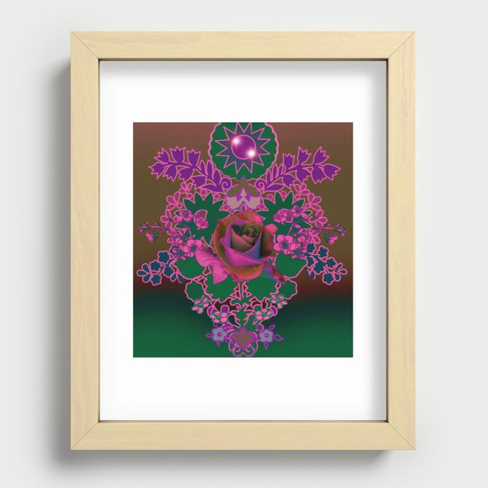 Flower Power Recessed Framed Print