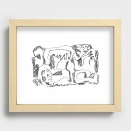 Defeat - b&w Recessed Framed Print
