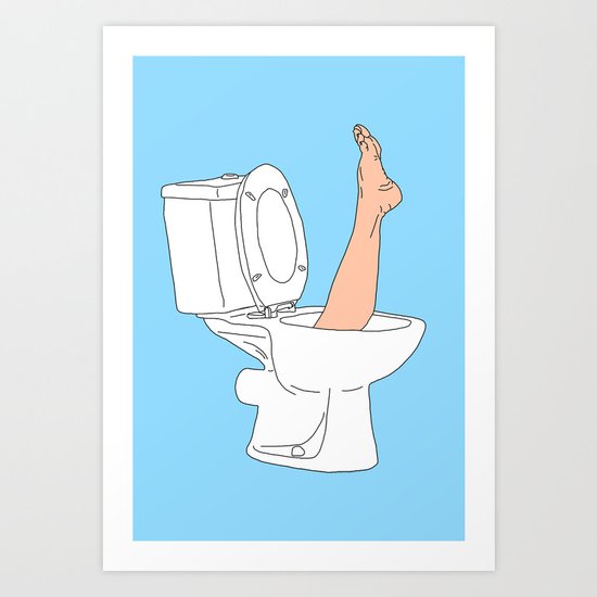 Drowning in this Art Print