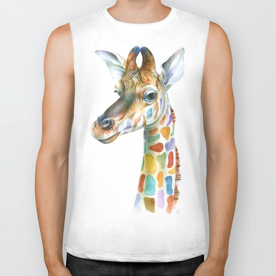 Giraffe Biker Tank