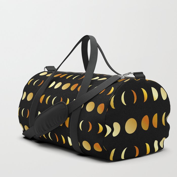 Celestial Moon phases in gold	 Duffle Bag