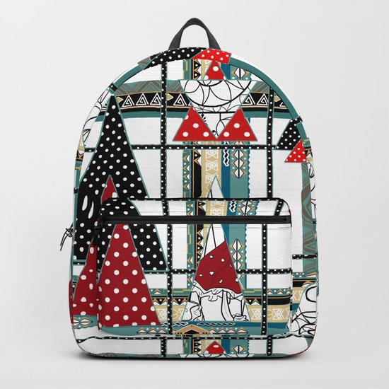 Art. Morning Fantasies . Patchwork Backpack