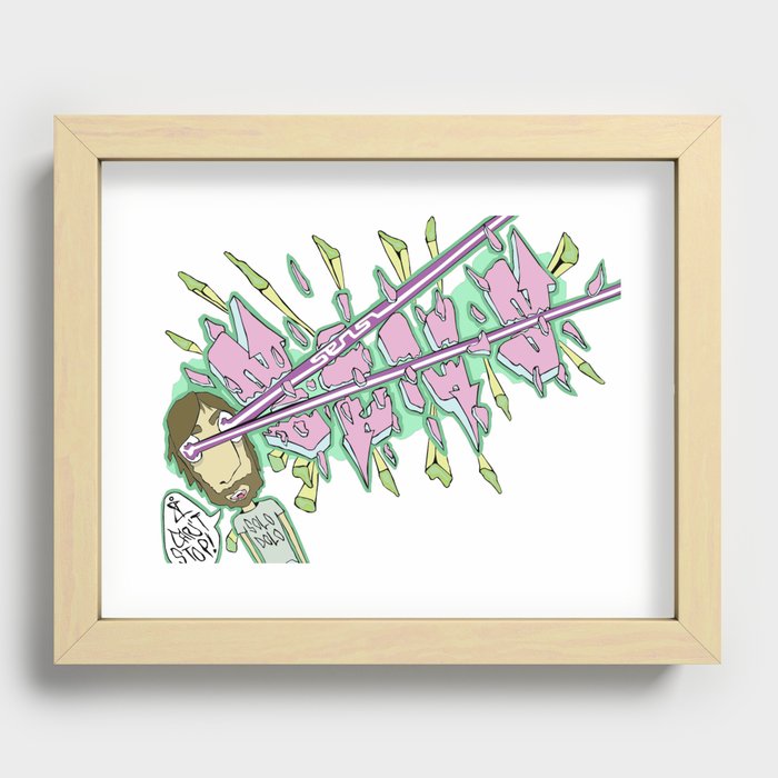 I Can't Stop Recessed Framed Print