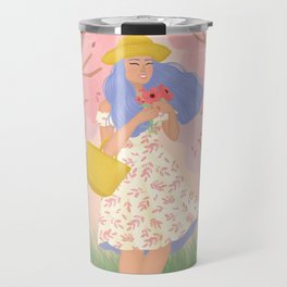 Cherry Blossom Girl Travel Mug