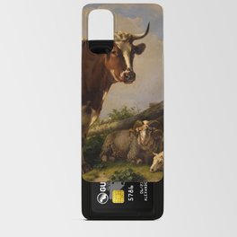 Bull, 1847 by Eugene Joseph Verboeckhoven Android Card Case