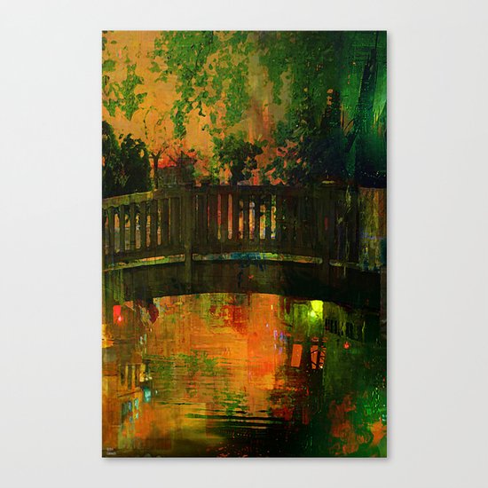 The bridge of Central Park Canvas Print