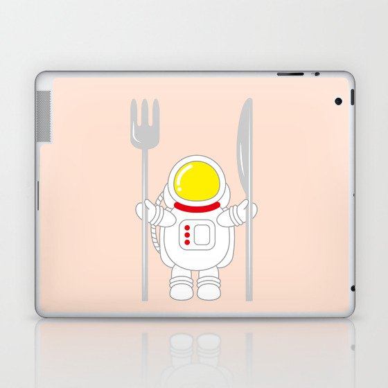 Space Odyssey | Astronaut Eats | Space Utensils | Galaxy Fork and Knife | pulps of wood Laptop & iPad Skin