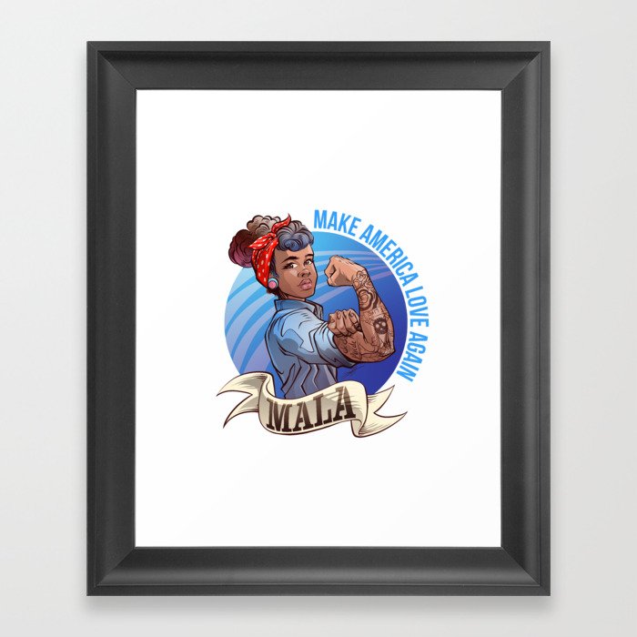 MALA - Make America Love Again Framed Art Print