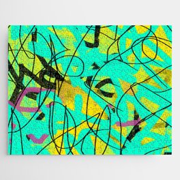 Abstract expressionist Art. Abstract Painting 3. Jigsaw Puzzle