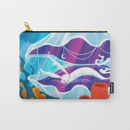 Sleepy Underwater Ghost Bunny Carry-All Pouch