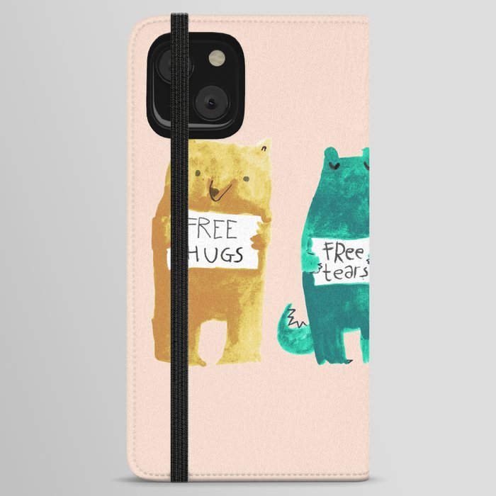 Animal idioms - its a free world iPhone Wallet Case