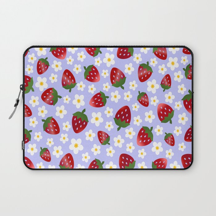 Periwinkle Collection - strawberries Laptop Sleeve