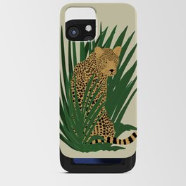 Flower patterned leopard iPhone Card Case
