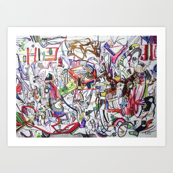 Inside the Belly of the Beast Art Print