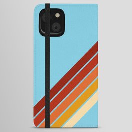 Classic 70s Vintage Style Retro Summer Stripes - Formida iPhone Wallet Case