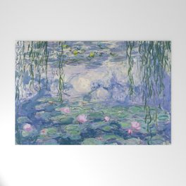 Water Lilies Claude Monet Fine Art Welcome Mat